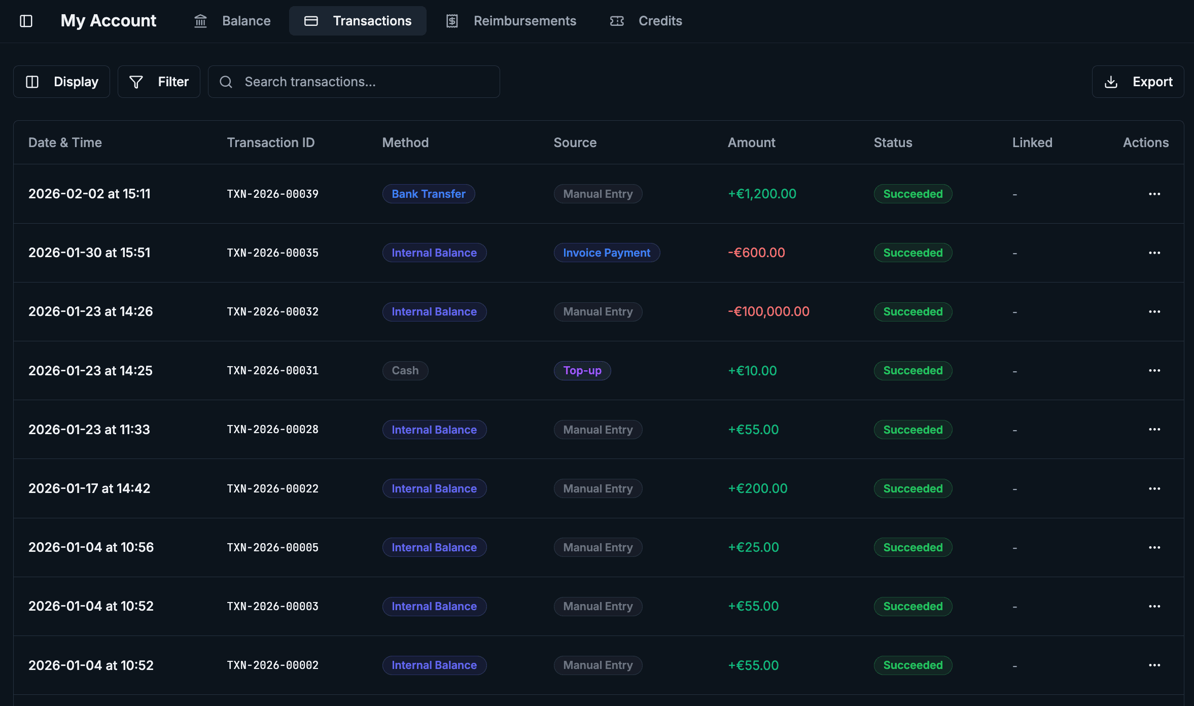 Transaction Management